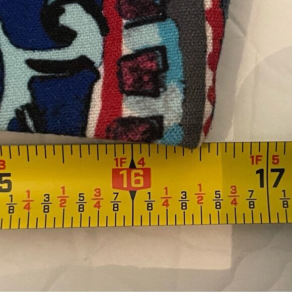 Talbots Blue Red Paisley Print OfficeCore Career Pencil Skirt NWOT Size 10 - Picture 10 of 12